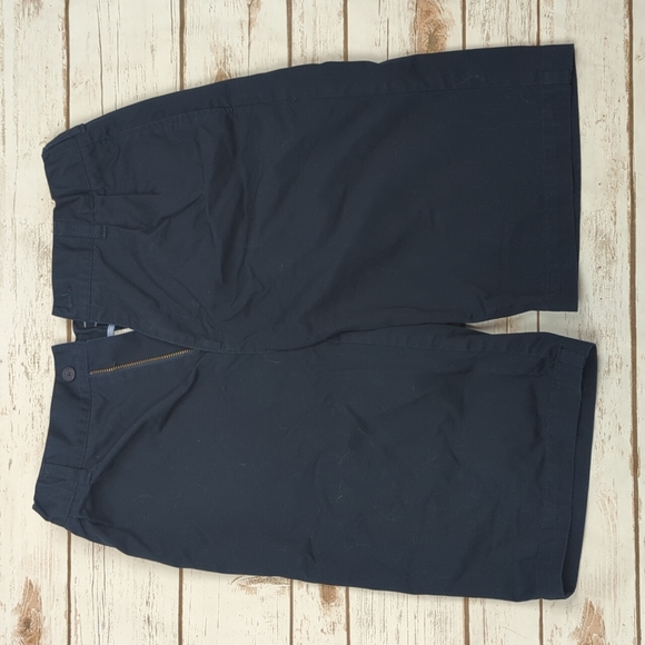 Land's End Uniform Navy Shorts Boy's 18 - Picture 1 of 6
